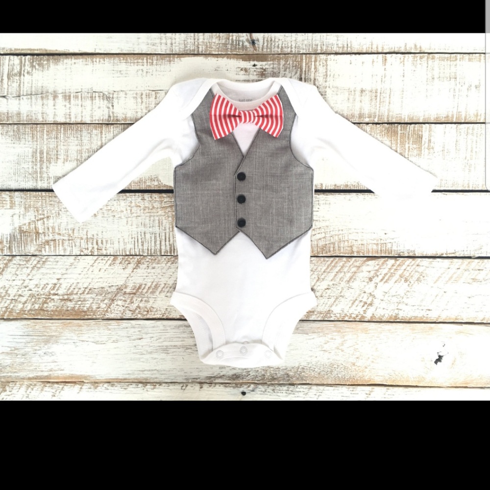 Bow tie onesie